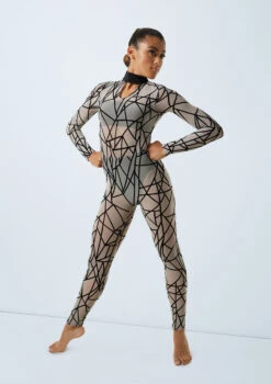 Weissman Game Of Survival -Dance Clothing Store 11164 weissman flocked geometric unitard grey front 25693.1685491274
