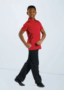 Weissman Boys Collared Shirt -Dance Clothing Store 12501 red 11456 black 0099 60839.1678887463