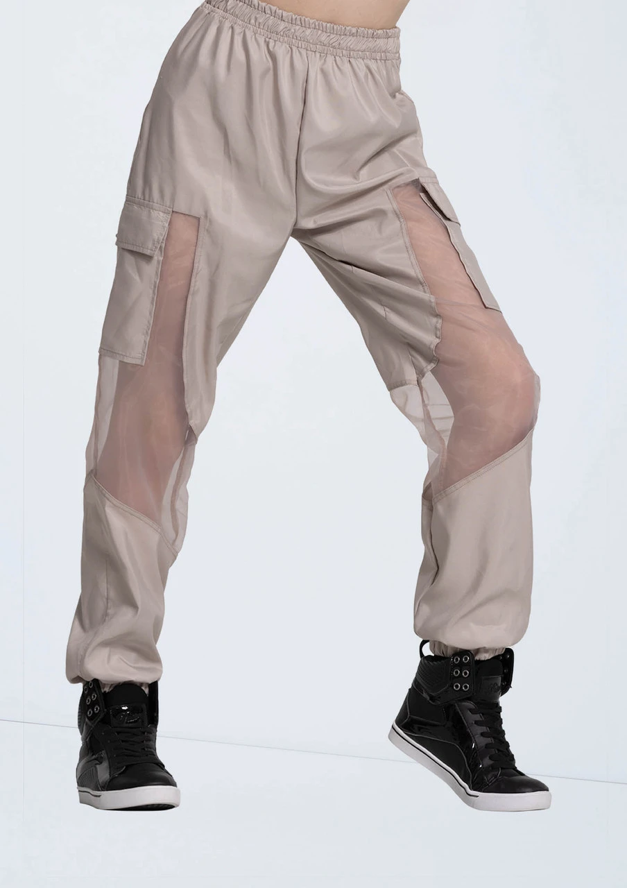 Weissman Sheer Inset Cargo Pants 1 Weissman Sheer Inset Cargo Pants
