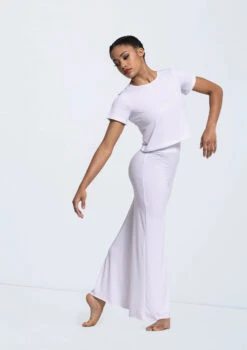 Weissman Wide Leg Matte Jersey Pants -Dance Clothing Store 14433 white MJ12612 white 2766 96635.1678891065