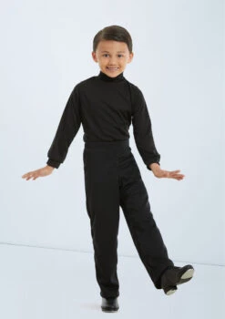 Weissman Pullover Mock Turtleneck Shirt -Dance Clothing Store 99 7005 black 11456 black 011 T 82307.1698840264