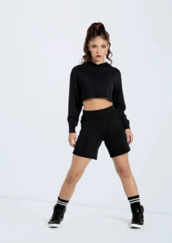 Weissman French Terry Pull-On Shorts 7 Weissman French Terry Pull-On Shorts -Dance Clothing Store AH10417 black AH12500 black 802 34113.1698840264