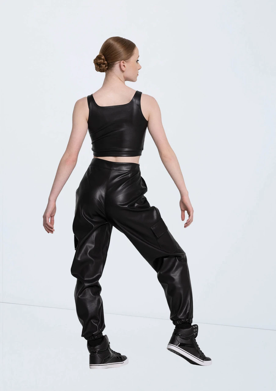 Weissman Faux Leather Jogger Pants 3 Weissman Faux Leather Jogger Pants - Image 3
