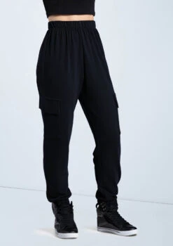 Weissman French Terry Cargo Pants -Dance Clothing Store AH12728 black 067 15980.1678890683