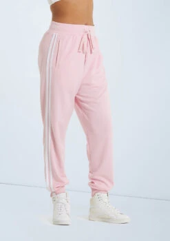 Weissman Side Stripe Track Pants 11 Weissman Side Stripe Track Pants -Dance Clothing Store AH9281 pink 129038 59855.1698840280