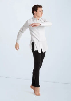 Weissman Solid Button Down Shirt 18 Weissman Solid Button Down Shirt -Dance Clothing Store AH9878 white 105035 20848.1678890736
