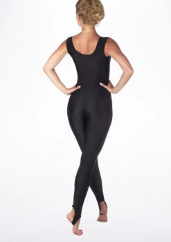 Alegra Shiny Deanna Unitard -Dance Clothing Store ALC0216 BACKM BLK 07873.1678871196