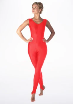 Alegra Shiny Deanna Unitard -Dance Clothing Store ALC0216 MAIN RED 97584.1678871196