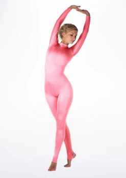 Alegra Shiny Aspen Catsuit -Dance Clothing Store ALC0292 MAIN PNK 10852.1678871304