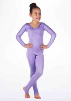 Alegra Girls Shiny Blaine Catsuit -Dance Clothing Store ALC5290 MAIN AME 51187.1675211017