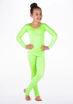 Alegra Girls Shiny Blaine Catsuit -Dance Clothing Store ALC5290 MAIN FGR 34626.1675211025