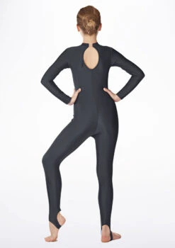 Alegra Girls Shiny Aspen Catsuit -Dance Clothing Store ALC5292 MAIN BLK 53583.1678871871
