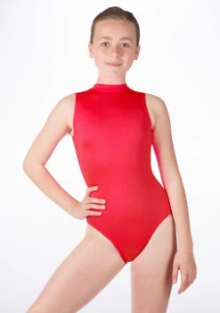 Alegra Girls Shiny Verity Leotard -Dance Clothing Store ALL5210 MAIN RED 65199.1678874175