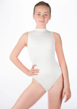 Alegra Girls Shiny Verity Leotard -Dance Clothing Store ALL5210 MAIN WHT 77913.1678874175