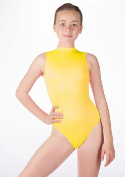 Alegra Girls Shiny Verity Leotard -Dance Clothing Store ALL5210 MAIN YEL 46907.1678874176