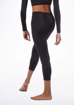 Alegra Shiny Crop Leggings -Dance Clothing Store ALP0206 MAIN BLK 92468.1678875058
