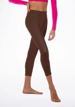 Alegra Shiny Crop Leggings -Dance Clothing Store ALP0206 MAIN BRN 63743.1678875058