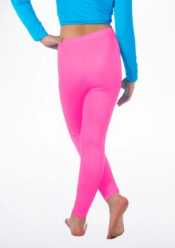 Alegra Girls Shiny Footless Leggings -Dance Clothing Store ALP5204 BACKM FPK 32198.1678875180