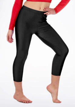 Alegra Girls Shiny Crop Leggings