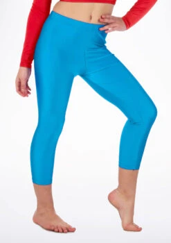 Alegra Girls Shiny Crop Leggings -Dance Clothing Store ALP5206 MAIN KIN 90756.1678876129