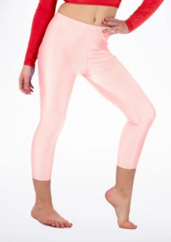 Alegra Girls Shiny Crop Leggings -Dance Clothing Store ALP5206 MAIN PPK 72451.1678876129