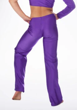 Alegra Girls Shiny Jazz Pant -Dance Clothing Store ALP5208 MAIN PUR 84726.1678876161