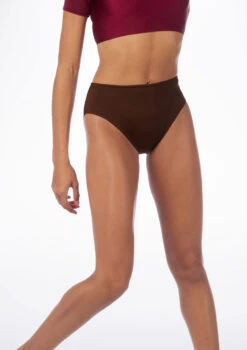 Alegra Shiny Dance Briefs -Dance Clothing Store ALR0280S MAIN BRN 10088.1678876225