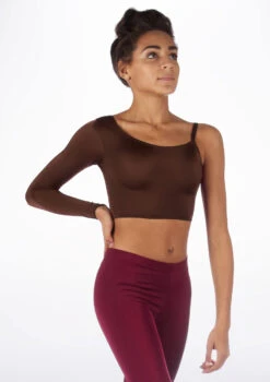 Alegra Shiny Echo Dance Top 30 Alegra Shiny Echo Dance Top -Dance Clothing Store ALS0252 MAIN BRN 30481.1678877653