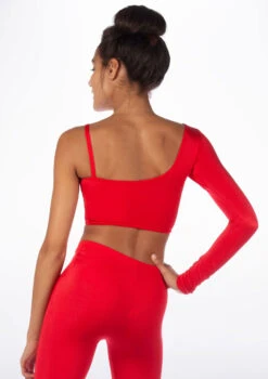 Alegra Shiny Echo Dance Top 29 Alegra Shiny Echo Dance Top -Dance Clothing Store ALS0252 MAIN RED 96587.1678877653