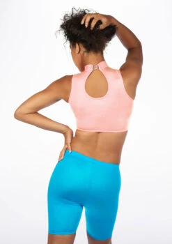 Alegra Girls Shiny Maris Dance Crop Top -Dance Clothing Store ALS0264S MAIN PPK 84948.1678878300