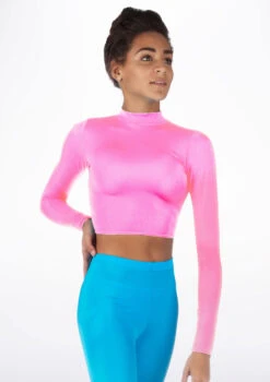 Alegra Shiny Raya Dance Top -Dance Clothing Store ALS0267S MAIN FPK 85314.1678878211