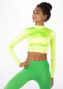 Alegra Shiny Raya Dance Top -Dance Clothing Store ALS0267S MAIN FYE 41205.1678878211