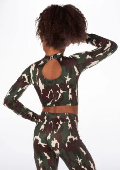 Alegra Girls Patterned Raya Dance Top -Dance Clothing Store ALS5267P BACKM CAM 31392.1688166932