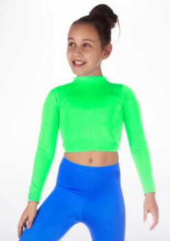Alegra Girls Shiny Raya Dance Top -Dance Clothing Store ALS5267 MAIN FGR 62224.1678878576