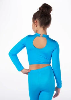 Alegra Girls Shiny Raya Dance Top -Dance Clothing Store ALS5267 MAIN KIN 45951.1678878576