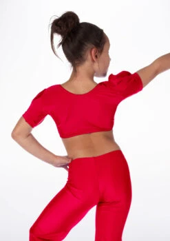 Alegra Girls Shiny Patsy Dance Top