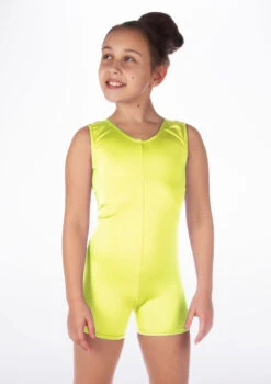 Alegra Girls Shiny Hotpant Unitard -Dance Clothing Store ALU5235 MAIN FYE 23393.1678879783