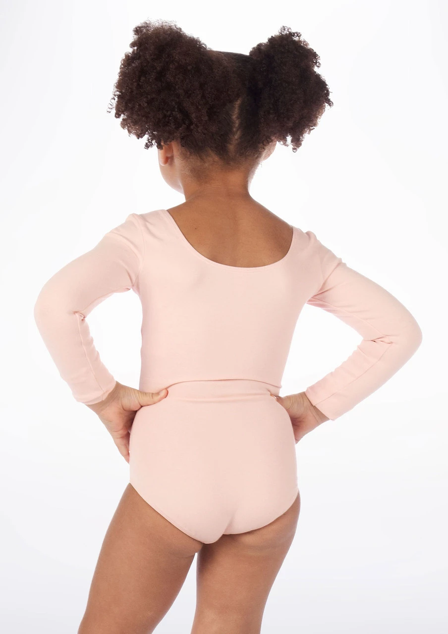 Bloch Girls Long Sleeve Cotton Leotard 4 Bloch Girls Long Sleeve Cotton Leotard - Image 4