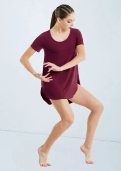 Weissman Oversized Favorite Tee Dress 31 Weissman Oversized Favorite Tee Dress -Dance Clothing Store D10565 blackcherry 432 21292.1698450226