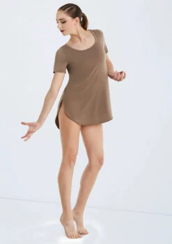Weissman Oversized Favorite Tee Dress 26 Weissman Oversized Favorite Tee Dress -Dance Clothing Store D10565 mocha 319 84798.1678890769