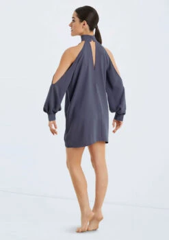 Weissman Open Sleeve Overdress -Dance Clothing Store D10759 slateblue 020 85470.1678890789
