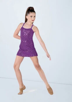 Weissman Sequin Camisole Dress -Dance Clothing Store D13183 electricpurple 731 81671.1678890901