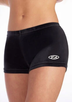 The Zone Smooth Velour Hipster Gymnastics Shorts -Dance Clothing Store DSC0886 MAINT BLK T 54110.1695468670