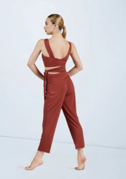 Weissman Cropped Cutout Jumpsuit -Dance Clothing Store MJ11547 paprika 160518 48216.1678891000