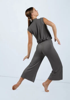 Weissman Snap Front Jumpsuit -Dance Clothing Store MJ11818 gray 1665 73096.1678891007