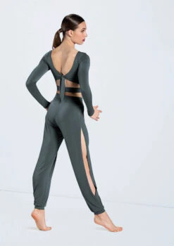 Weissman Knotted Back Crop Top -Dance Clothing Store MJ12211 pine MJ12237 pine 903 36177.1678891019