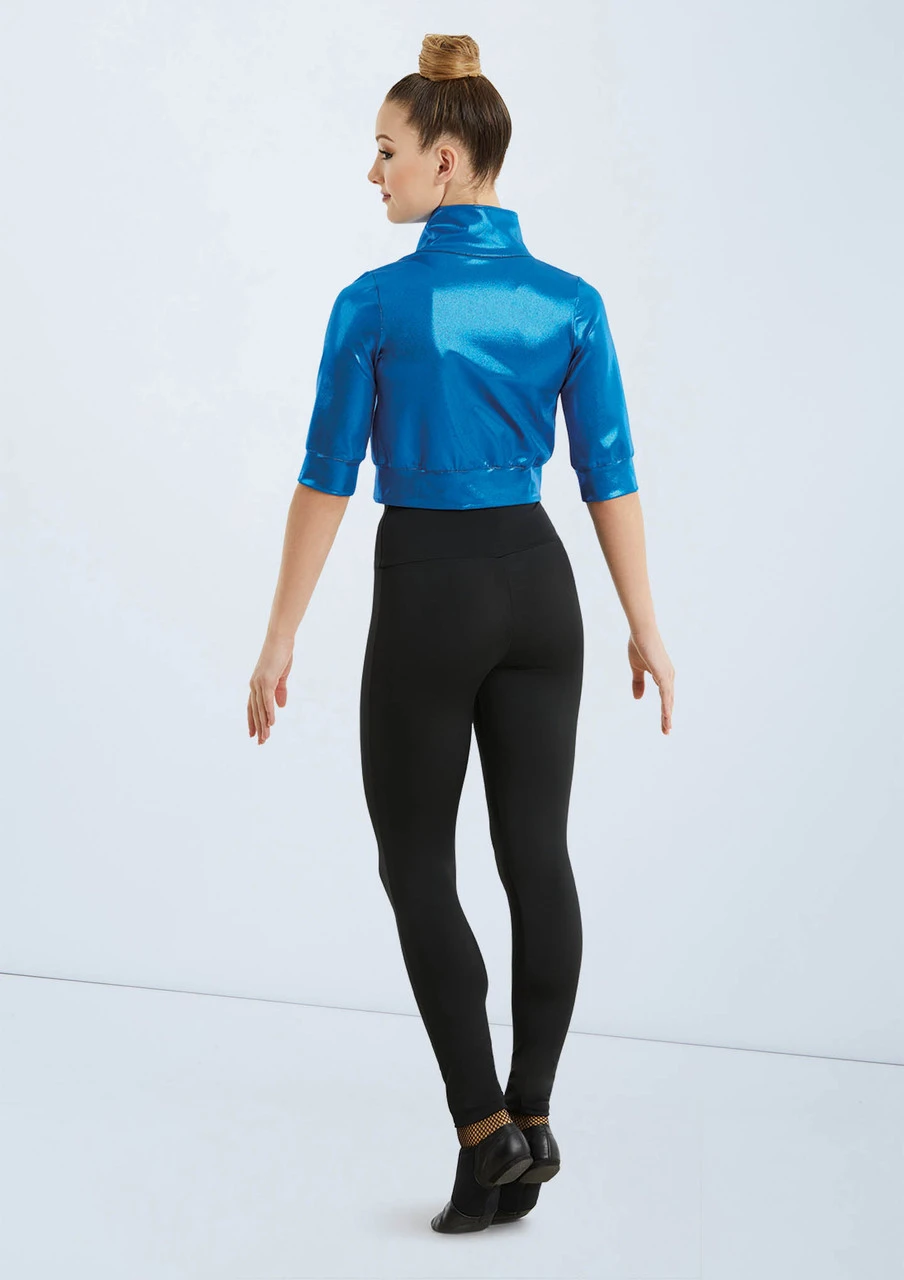 Weissman Cropped Metallic Jacket 5 Weissman Cropped Metallic Jacket - Image 5