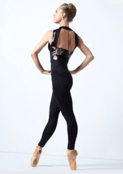 Move Dance Jupiter Floral Sleeveless Catsuit 8 Move Dance Jupiter Floral Sleeveless Catsuit -Dance Clothing Store MOC0631 BLK BACK 2 69189.1678928407