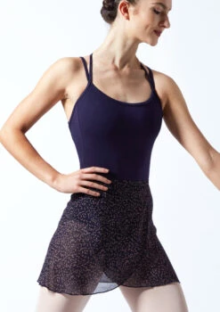 Move Dance Speckled Wrap Dance Skirt - Navy -Dance Clothing Store MOR0408 BLK FRONT 1T 73552.1689636867