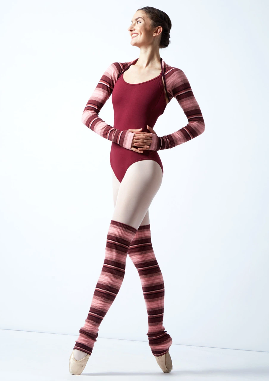 Move Dance Orchid Striped Knit Dance Shrug 5 Move Dance Orchid Striped Knit Dance Shrug - Image 5